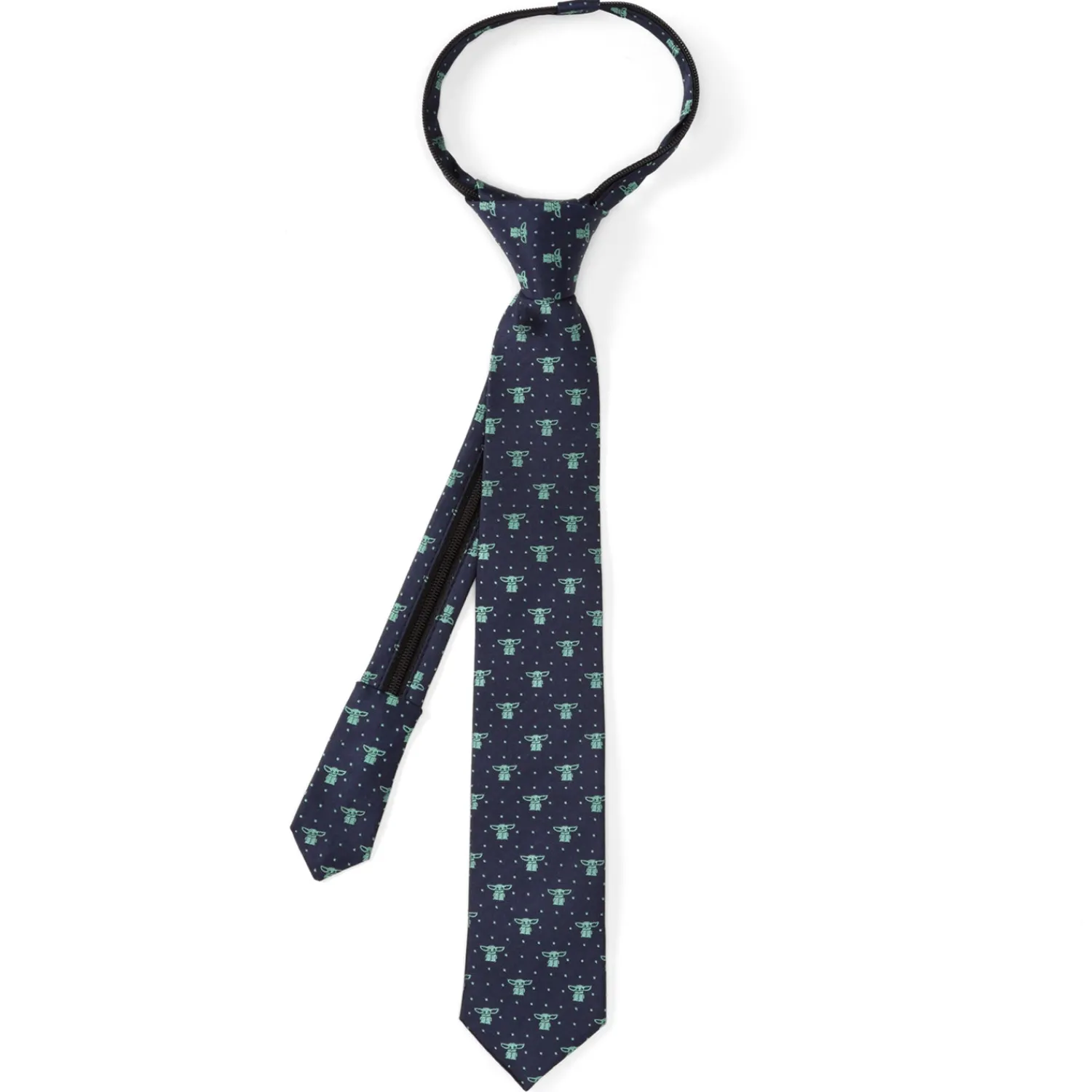 Cheap The Child Dotted Navy Boy's Zipper Tie BOY Ties & Bow Ties For Boys | Star Wars Ties