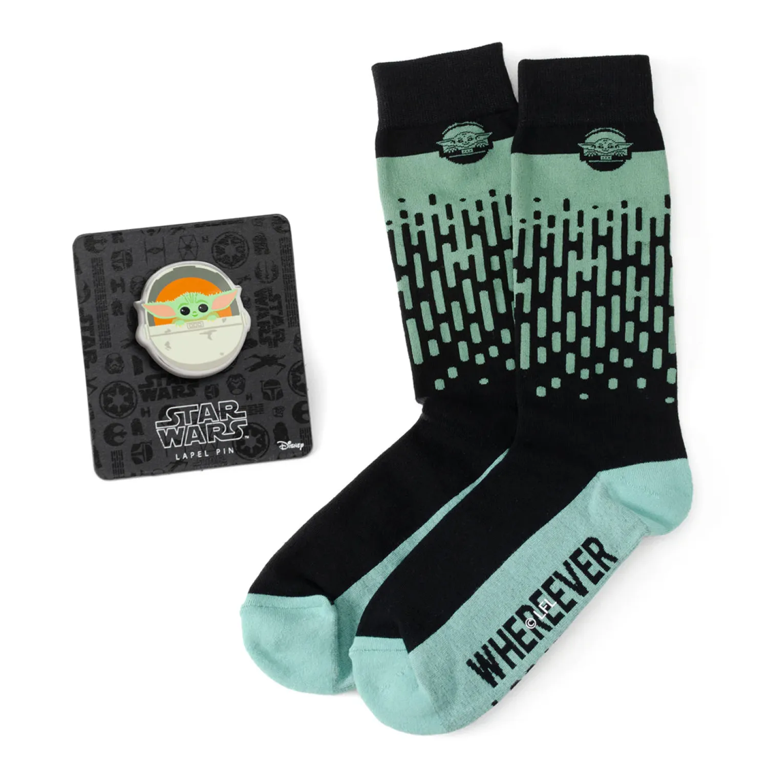 Hot The Child Hidden Message Green Gift Set Socks