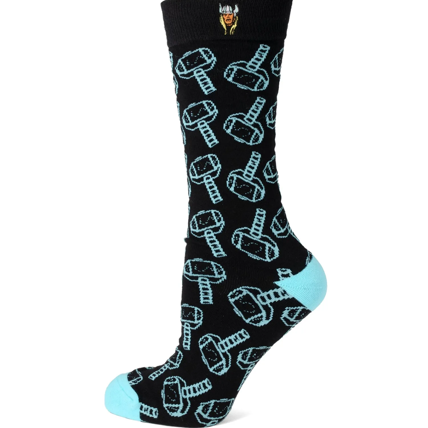 Discount Thor Pattern Blue and Black Gift Set Socks