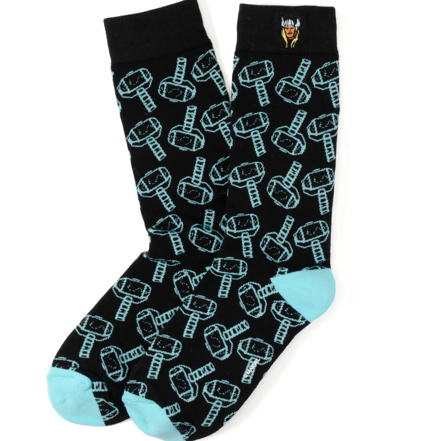 Discount Thor Pattern Blue/Black Socks Socks