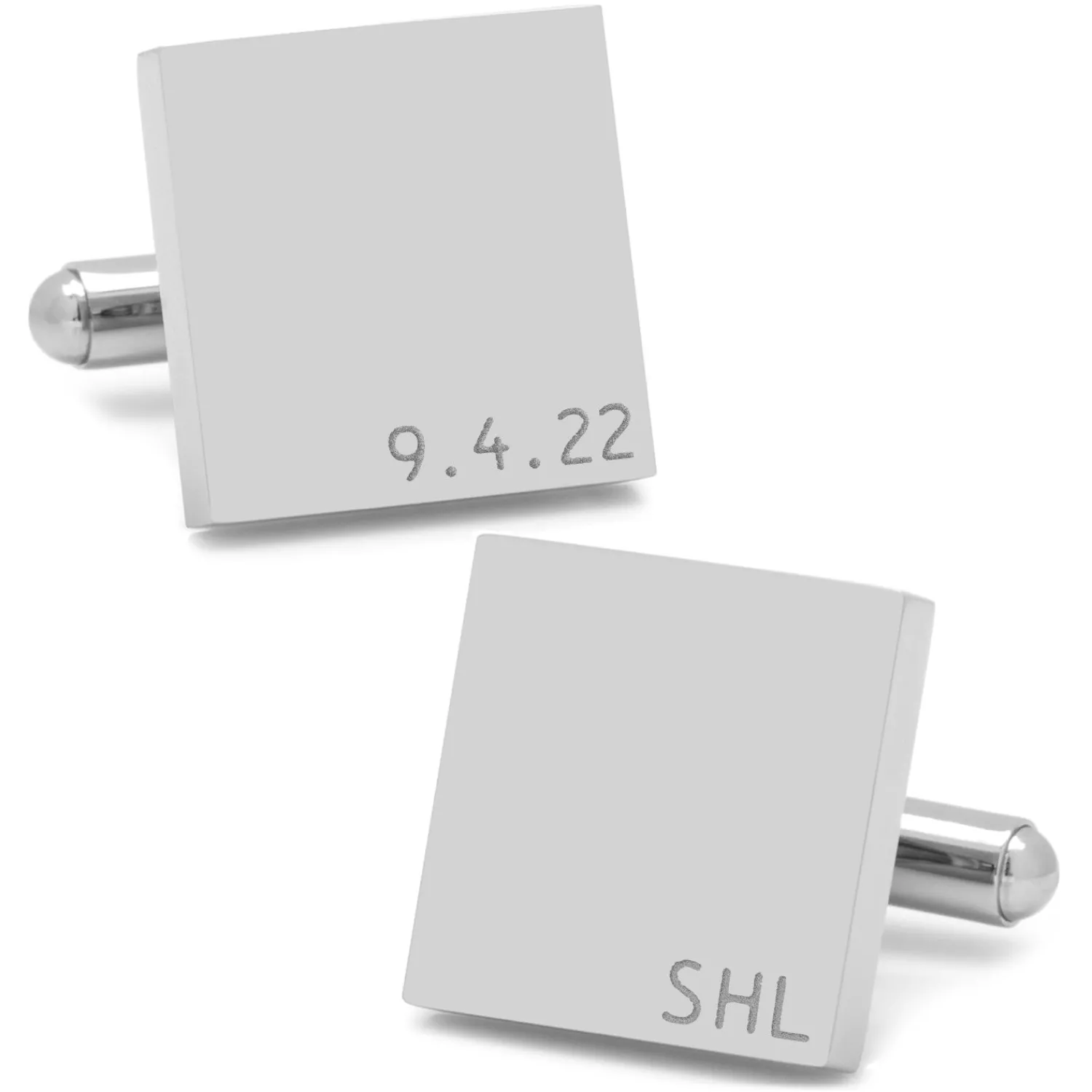 Cheap Typewriter Wedding Day Engravable Square Cufflinks Luxury Cufflinks | Engravable Cufflinks