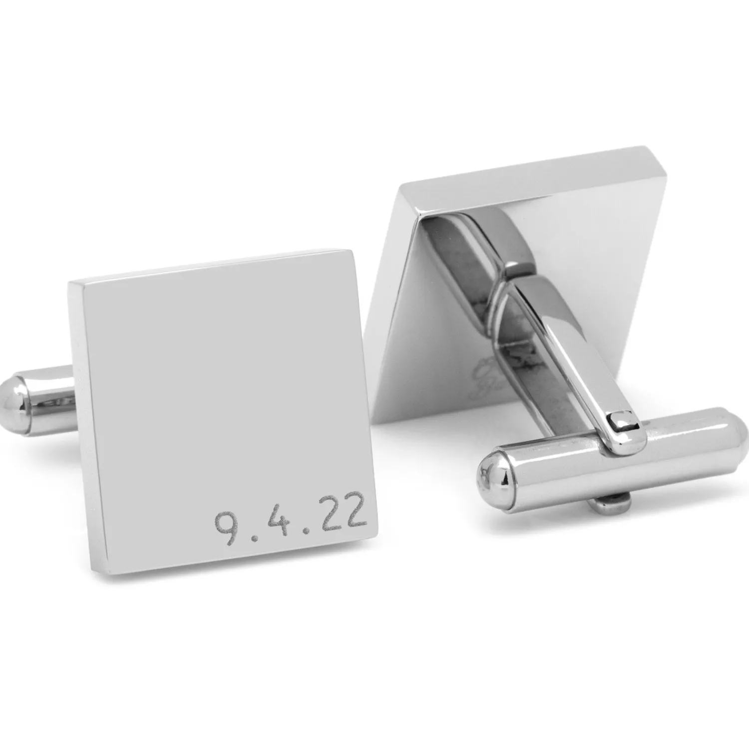 Cheap Typewriter Wedding Day Engravable Square Cufflinks Luxury Cufflinks | Engravable Cufflinks