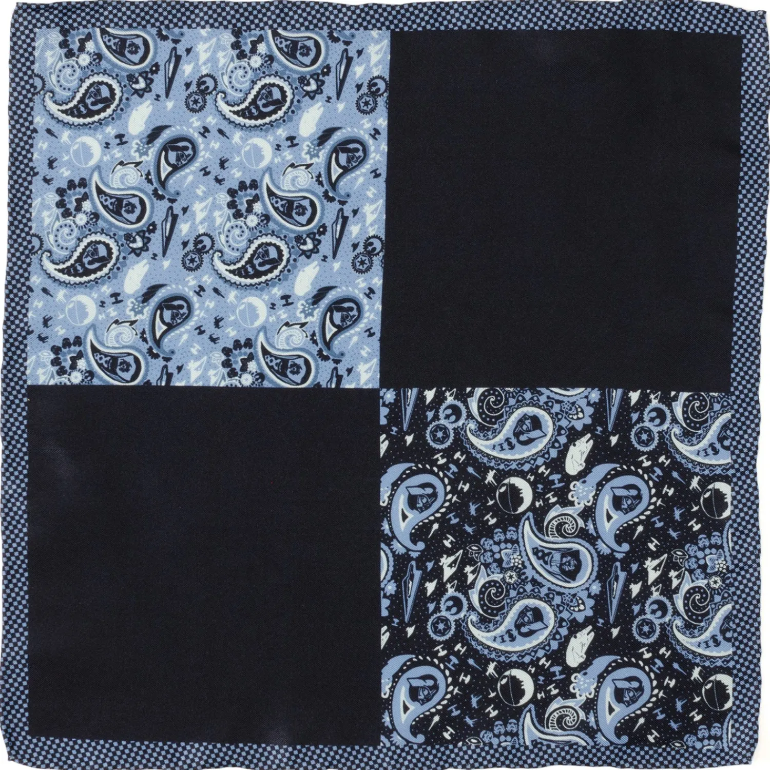 Outlet Vader Blue Paisley Pocket Square Pocket Squares