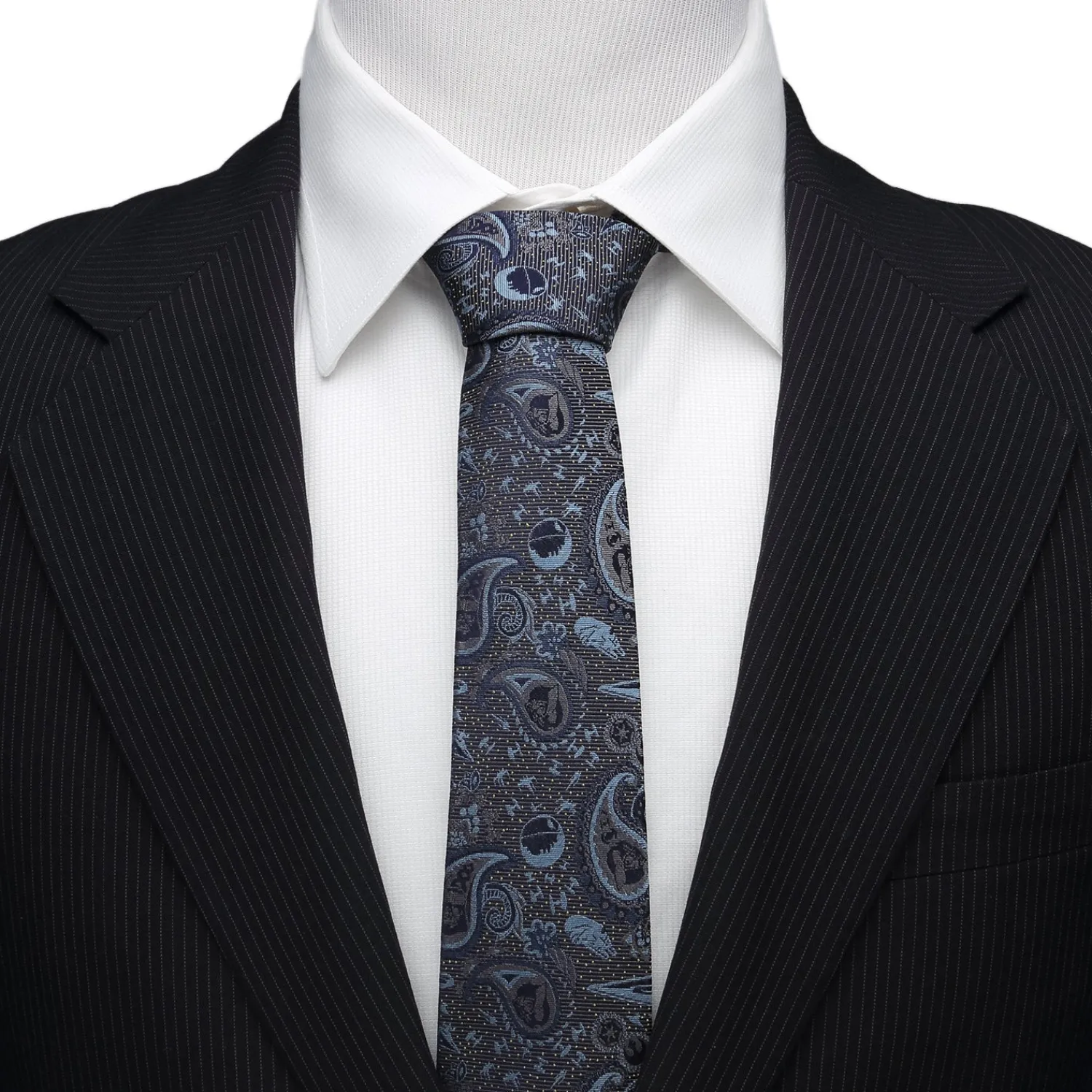 Fashion Vader Paisley Blue and Gray Men's Tie Star Wars Ties