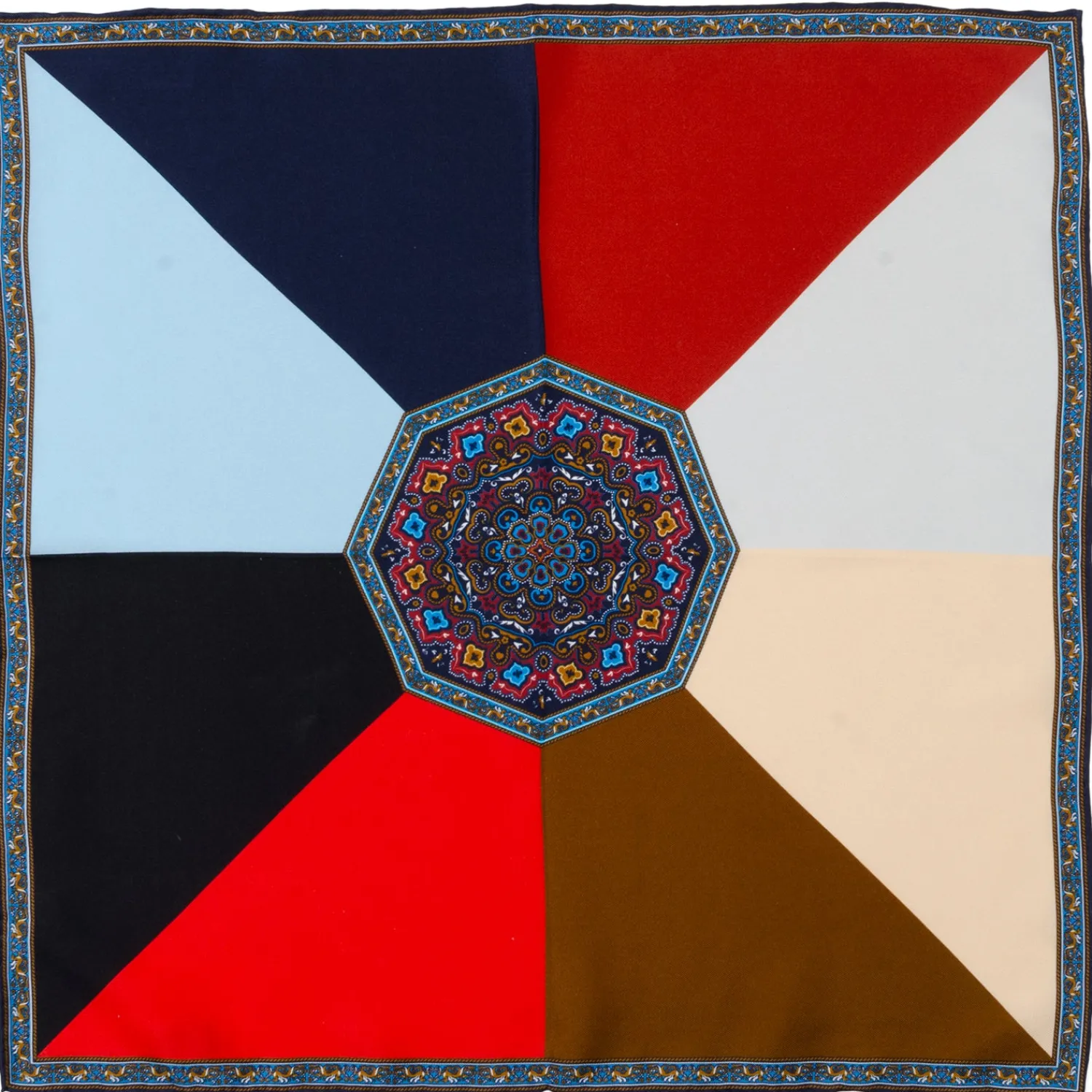 Store VDP Multi Colored Paisley Pocket Square Pocket Squares
