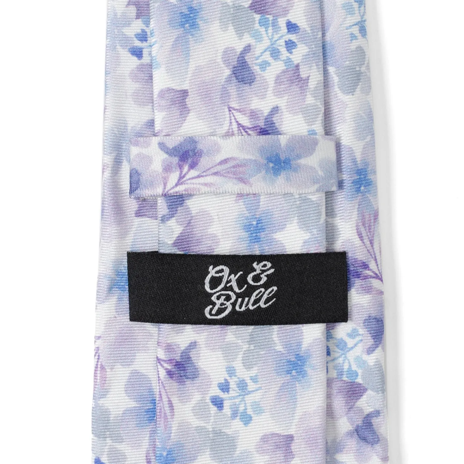 Shop Watercolor Lavender Mix Print Silk Men's Tie Classic Ties