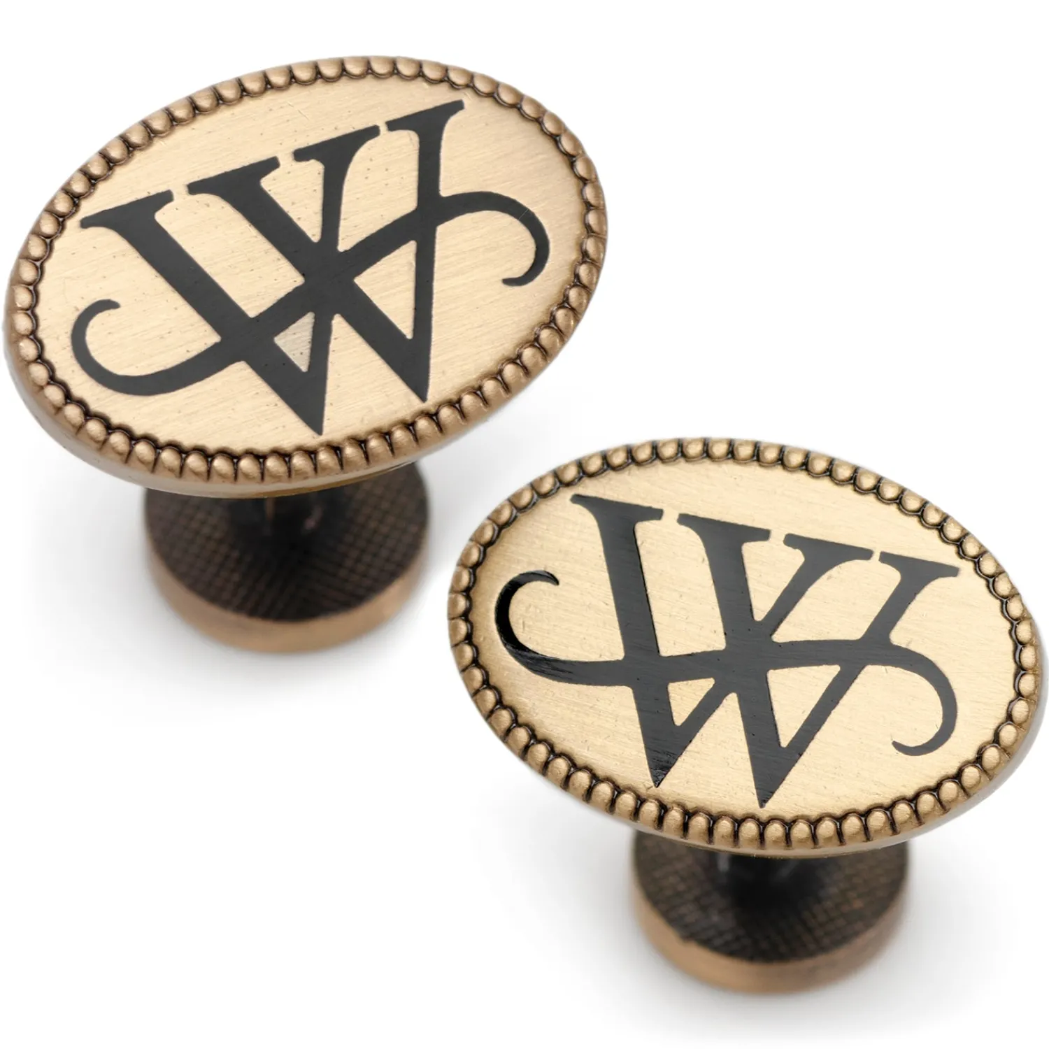 Best Sale Wayne Monogram Gold Cufflinks Luxury Cufflinks | Movies & Characters Cufflinks