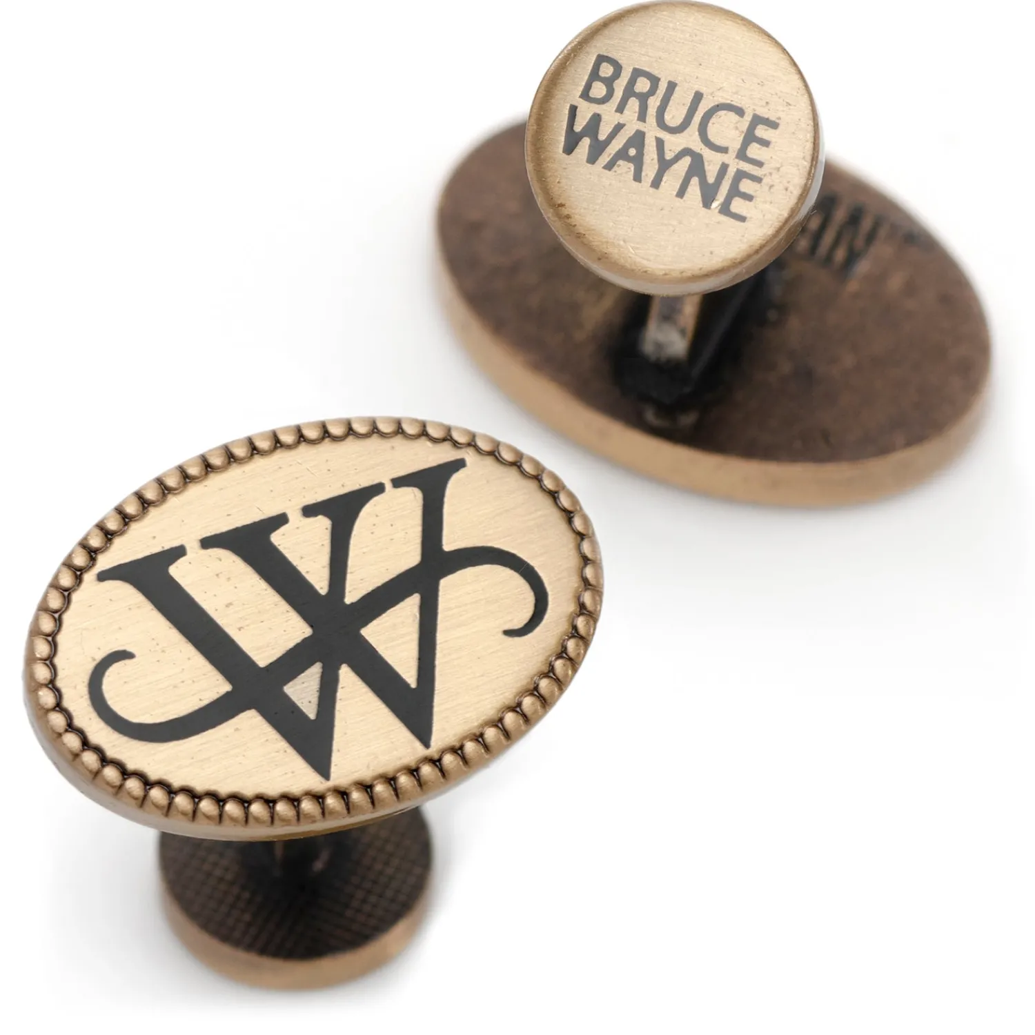 Best Sale Wayne Monogram Gold Cufflinks Luxury Cufflinks | Movies & Characters Cufflinks