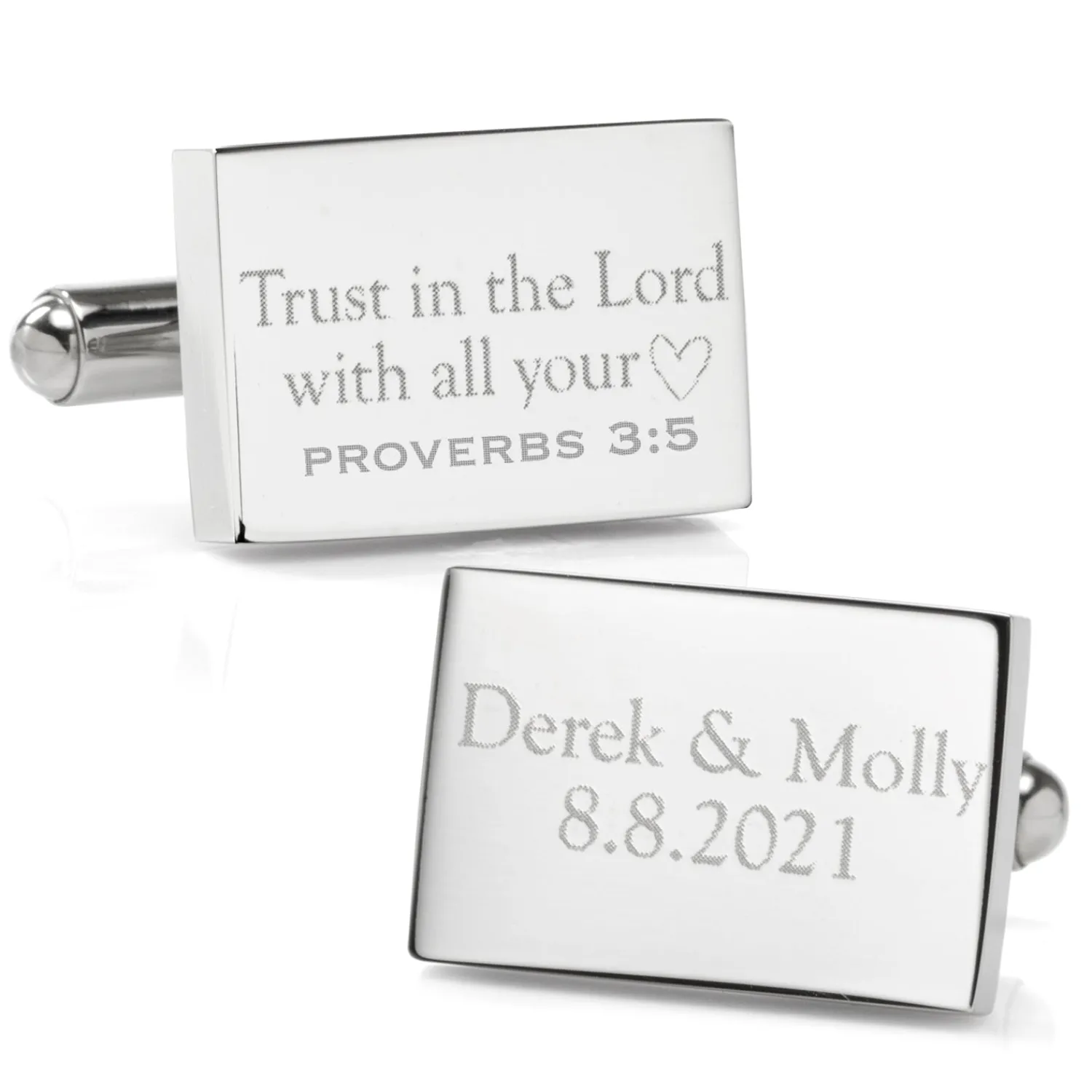 Best Wedding Bible Verse Engravable Cufflinks Wedding Cufflinks | Luxury Cufflinks