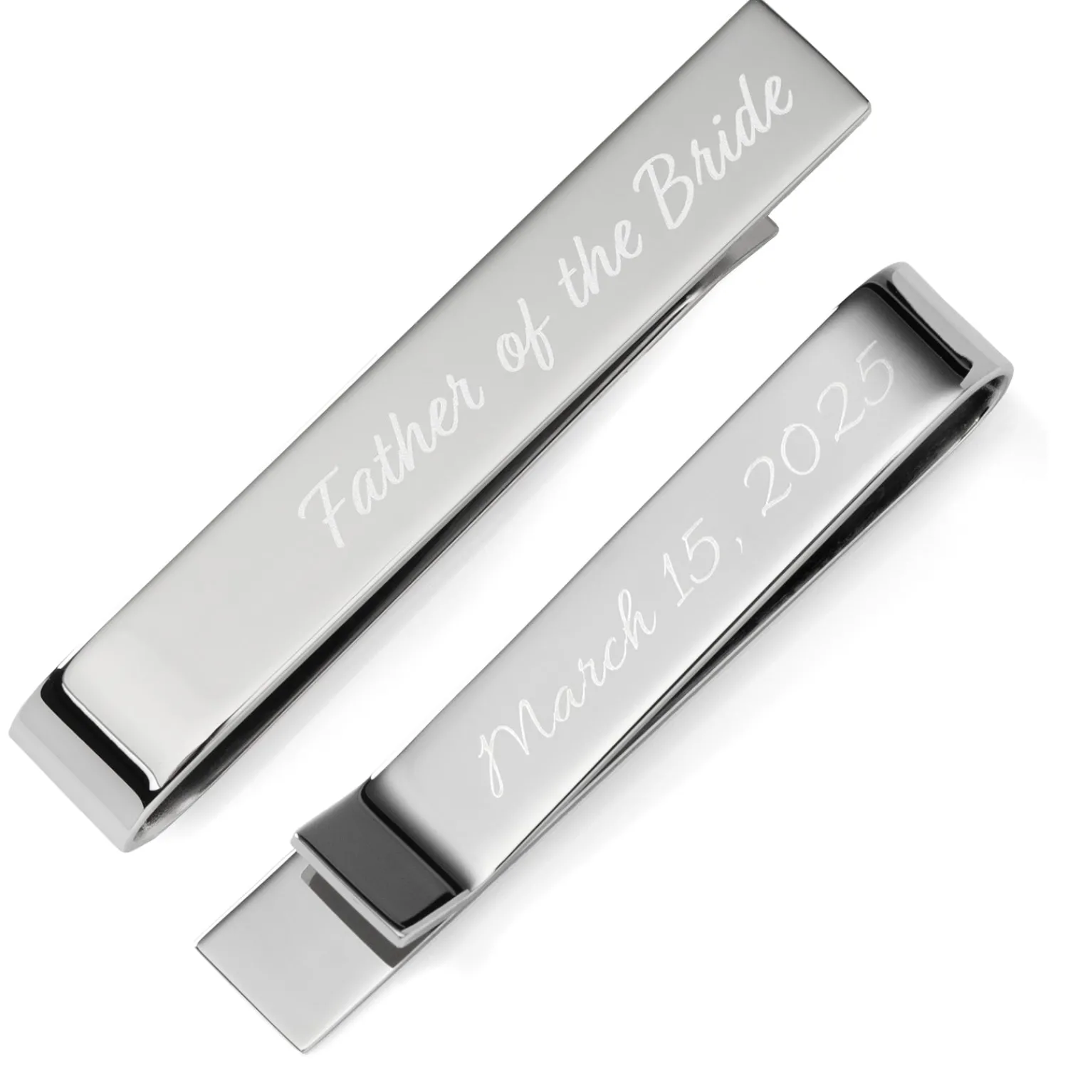 Store Wedding Title Engravable Tie Bar Engravable Tie Bars | Classic Tie Bars