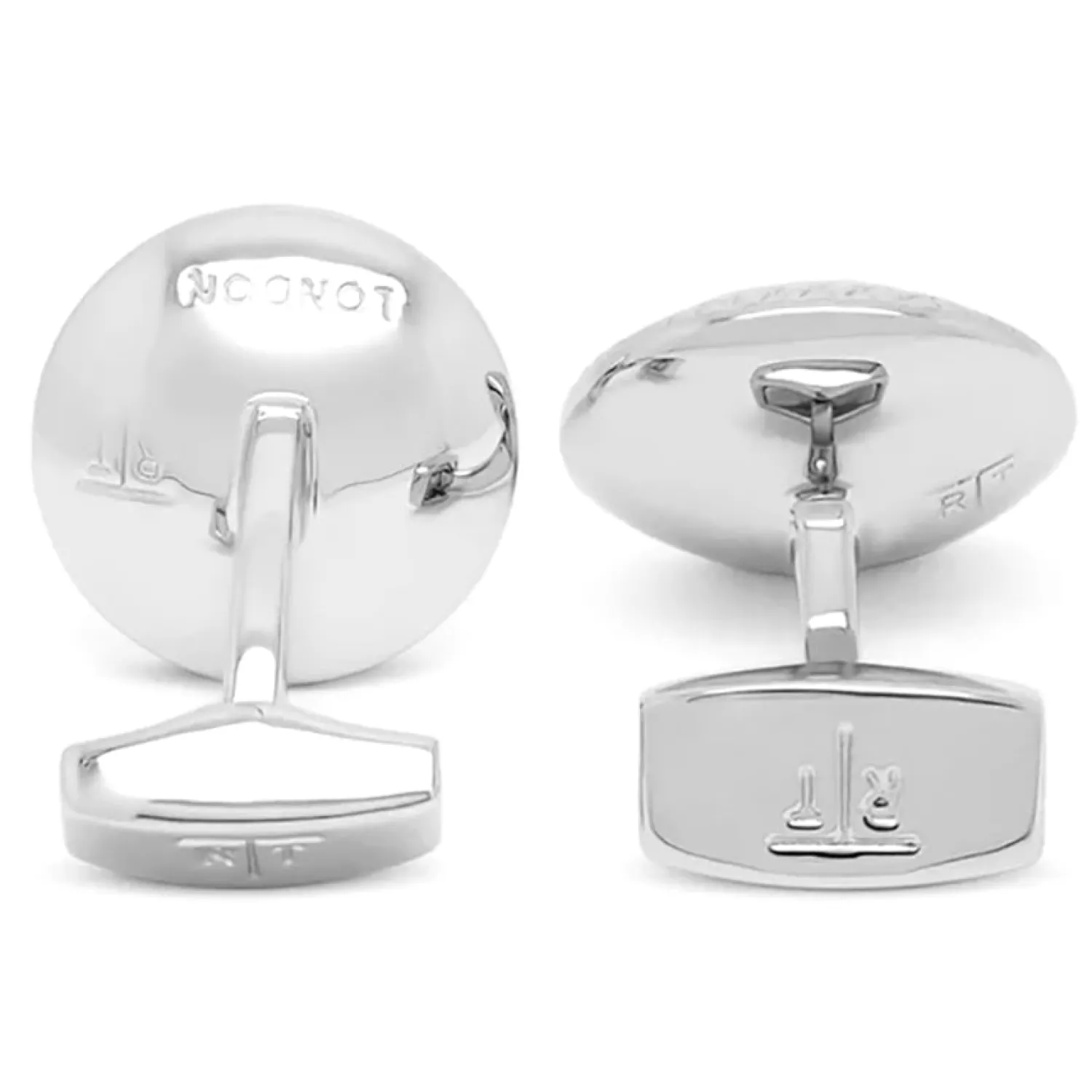 Outlet White Mother of Pearl Bullseye Semi Precious Cufflinks Palladium Plated Luxury Cufflinks | Hobbies & Interests Cufflinks