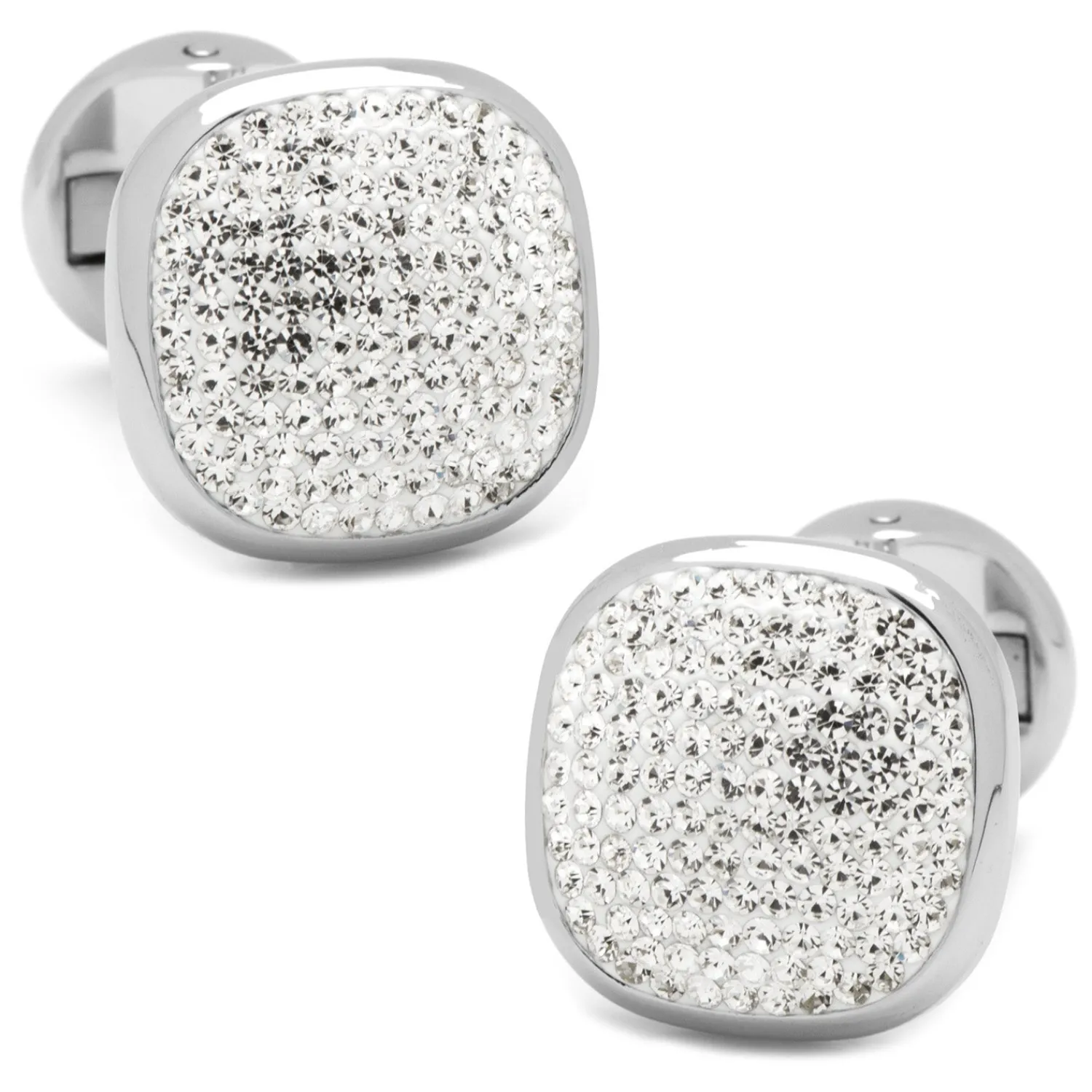 Clearance White Pave Crystal Cufflinks Luxury Cufflinks | Hobbies & Interests Cufflinks