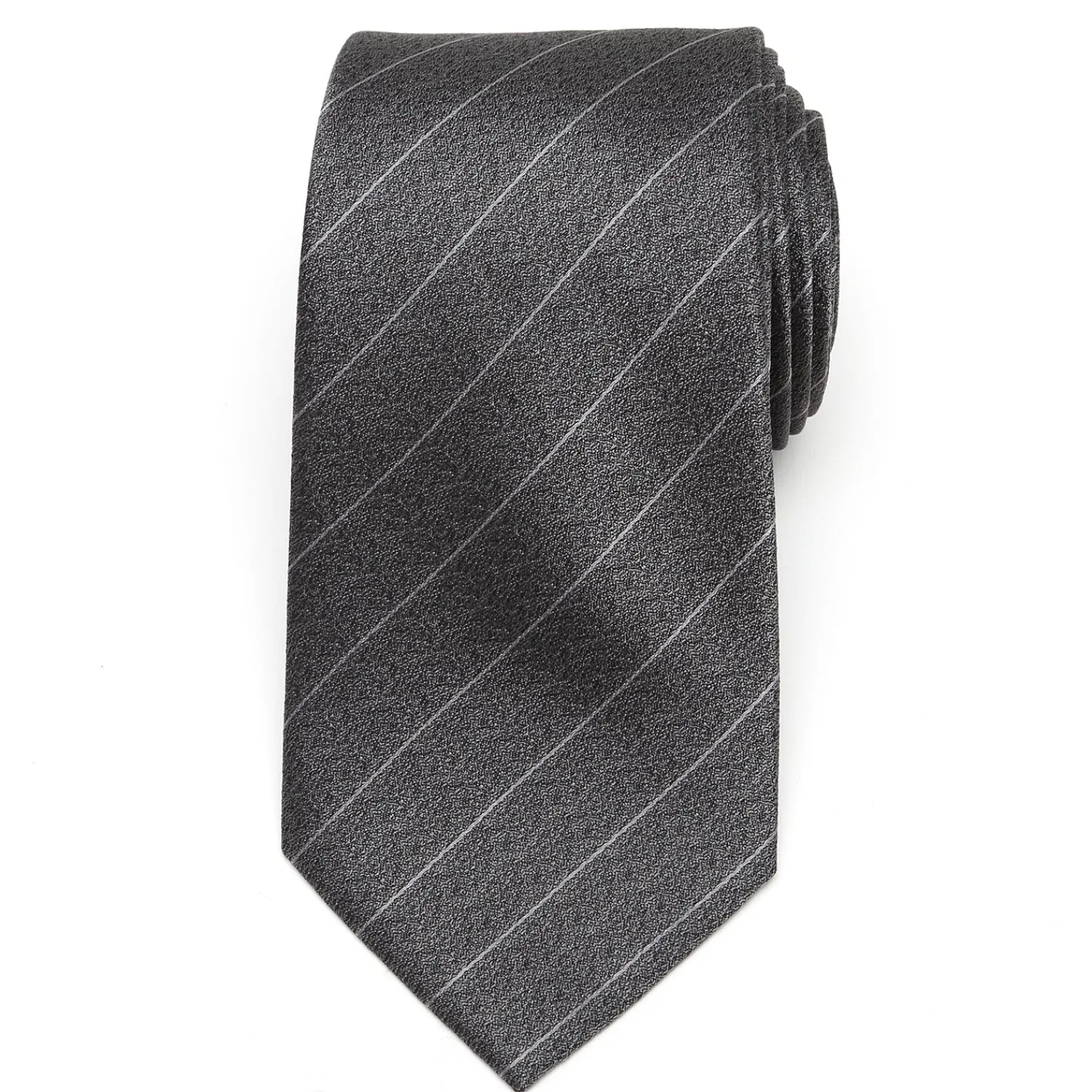 woven_gray_stripe_mens_tie_2.webp Store Woven Gray Stripe Men's Tie Classic Ties