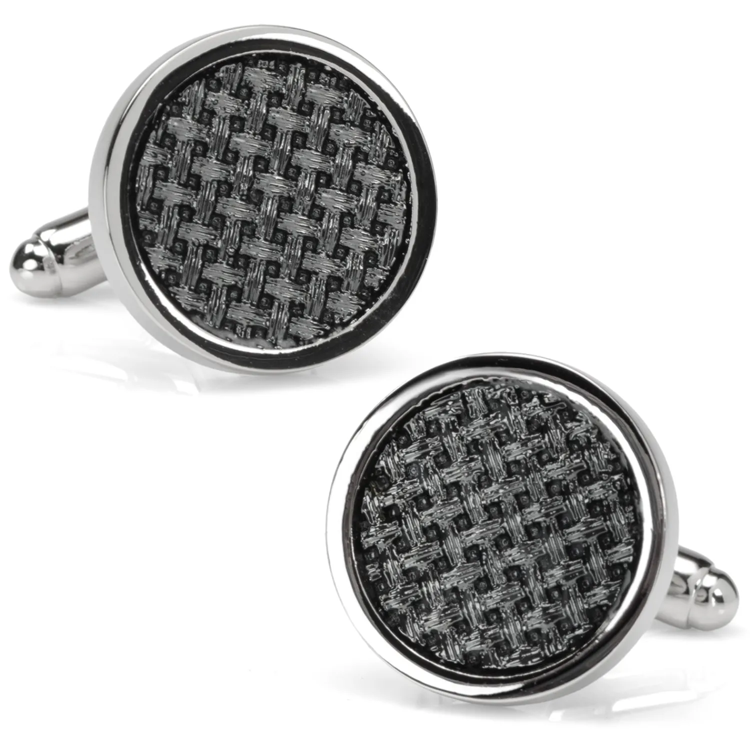 New Woven Metal Black Cufflinks Luxury Cufflinks | Hobbies & Interests Cufflinks