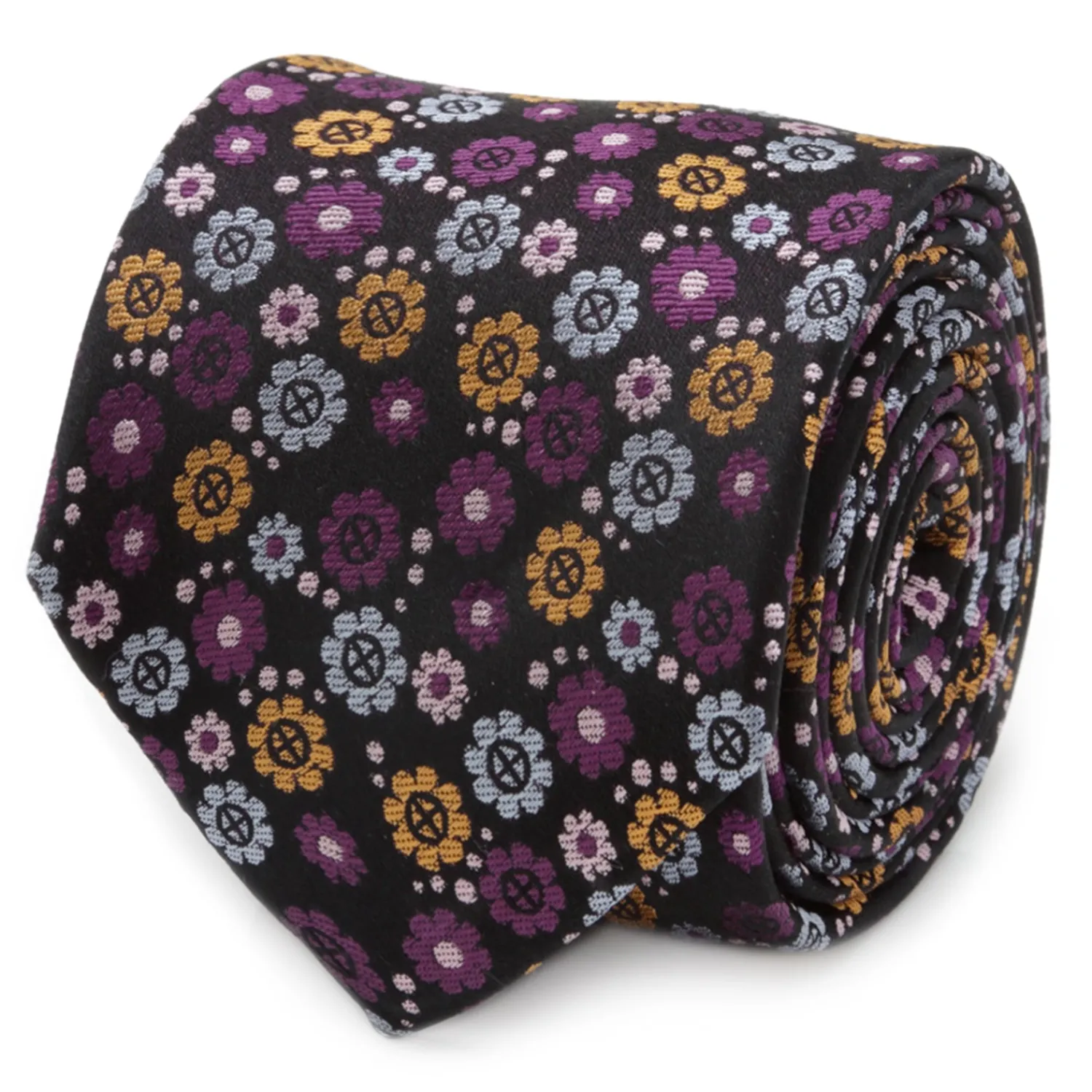 Cheap X-Men Floral Charcoal Men's Tie Marvel Ties