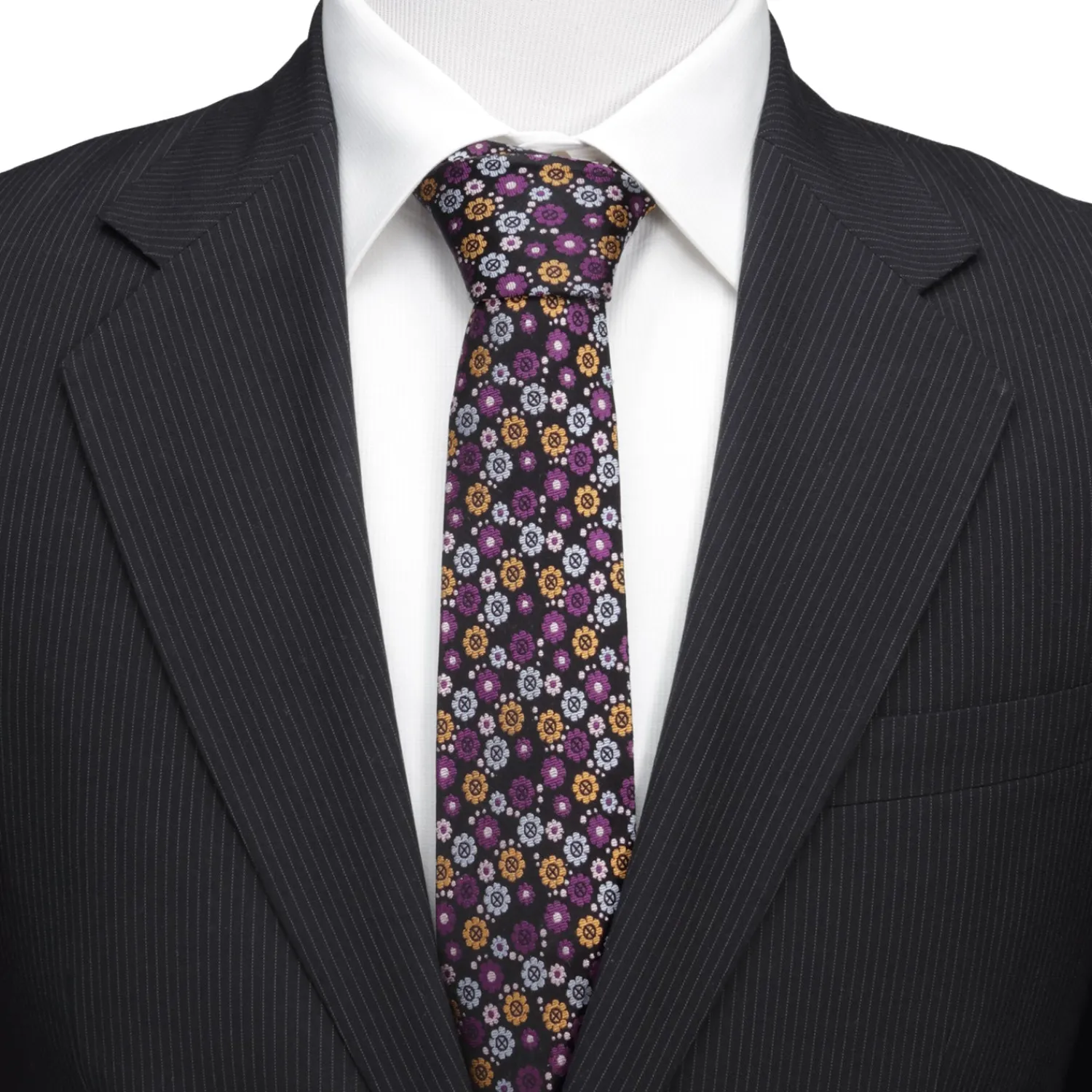 Cheap X-Men Floral Charcoal Men's Tie Marvel Ties