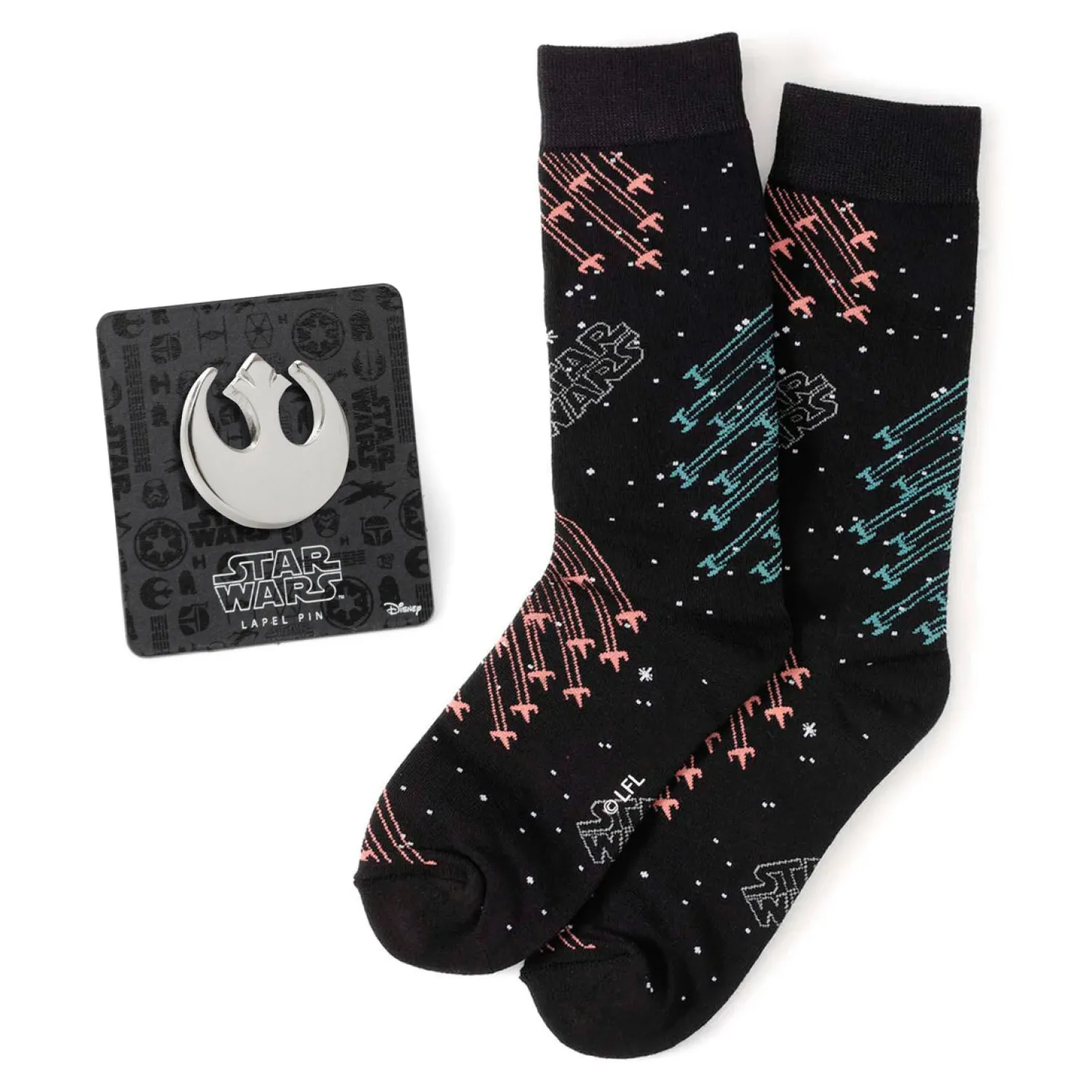 New X-Wing Tie Fighter Battle Gift Set Socks