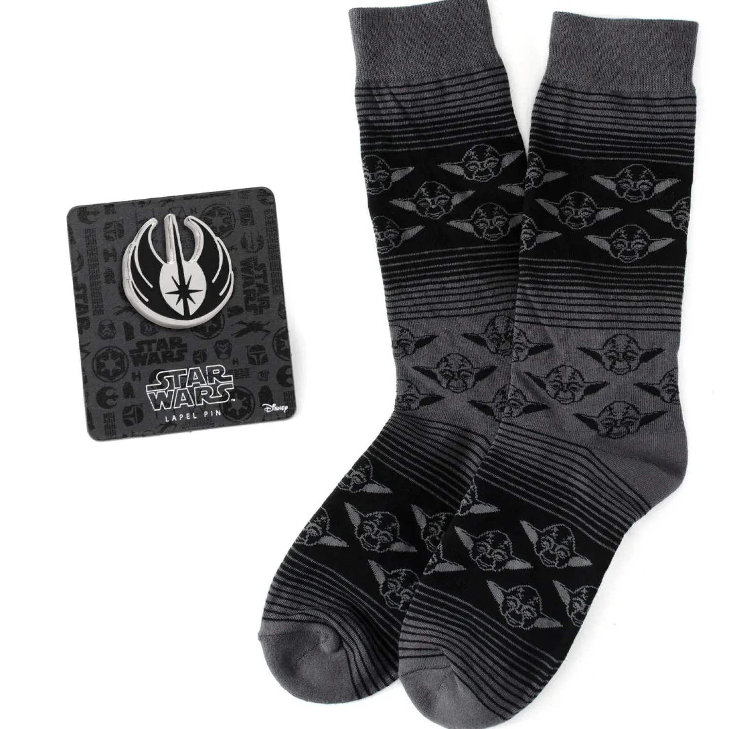 Discount Yoda Black Charcoal Gift Set Socks