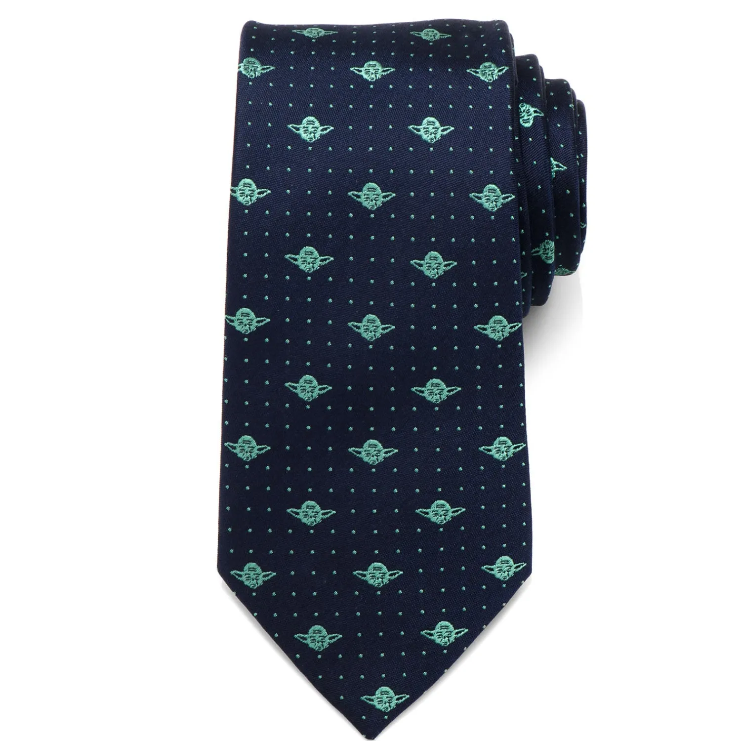 Hot Yoda Dot Navy Tie Star Wars Ties